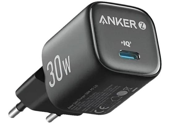 Anker Zolo Charger USB-C Output Wall Charger 30W PD, Fast Charging - Black
