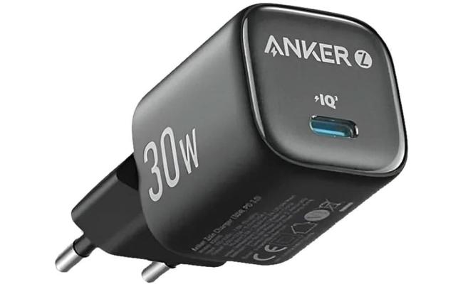 Anker Zolo Charger USB-C Output Wall Charger 30W PD, Fast Charging - Black