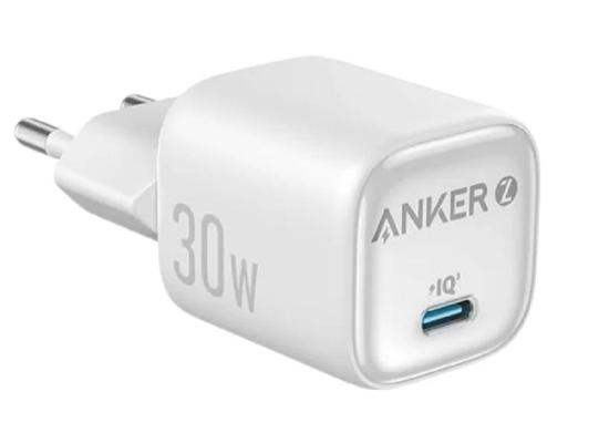 Anker Zolo Charger USB-C Output Wall Charger 30W PD, Fast Charging - White