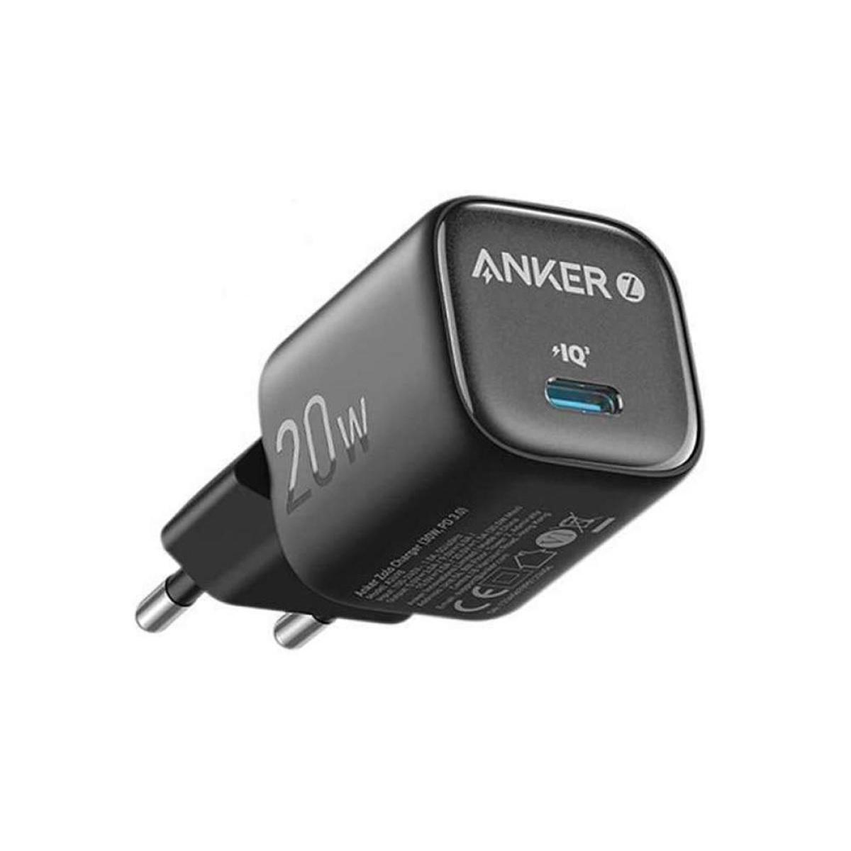 Anker Zolo Charger USB-C Output Wall Charger 20W PD, Fast Charging - Black