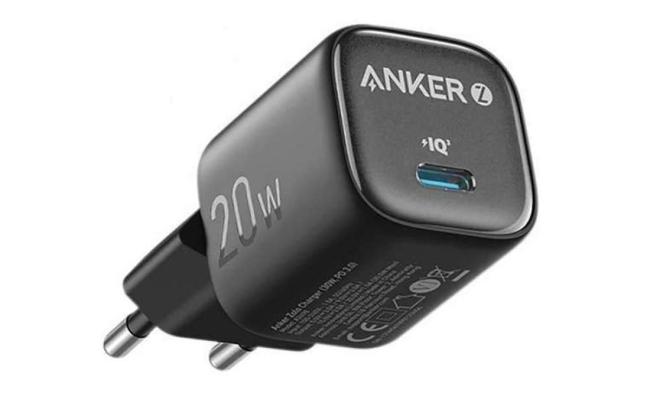 Anker Zolo Charger USB-C Output Wall Charger 20W PD, Fast Charging - Black