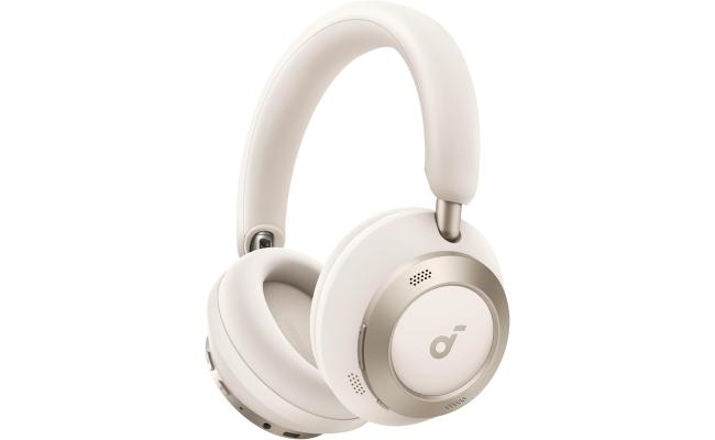 soundcore Space One Pro by Anker, Foldable Over-Ear Headphones for Travel and Work, Adaptive ANC, Hi-Res LDAC, Comfortable Fit, 60H Playtime, 5-Min Charge for 8 Hrs, Multipoint Connection, 6-Mic Calls