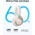 soundcore Space One Pro by Anker, Foldable Over-Ear Headphones for Travel and Work, Adaptive ANC, Hi-Res LDAC, Comfortable Fit, 60H Playtime, 5-Min Charge for 8 Hrs, Multipoint Connection, 6-Mic Calls