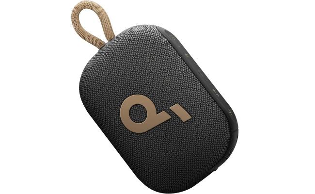 Soundcore Select 4 Go Bluetooth Shower Speaker by Anker, IP67 Waterproof, Ultra-Portable Speaker, Wireless, Powerful Sound, for Outdoors/Home/Travel (Black,Gold)