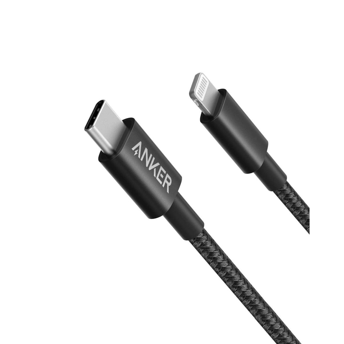 Anker 322 USB-C to Lightning Cable, Apple MFi Certified, (6FT, Black)