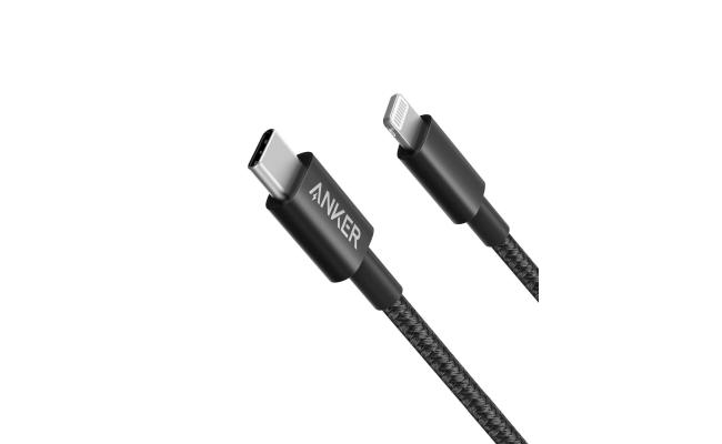 Anker 322 USB-C to Lightning Cable, Apple MFi Certified, (6FT, Black)