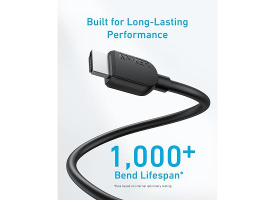 Anker HDMI Cable 8K@60Hz, Ultra HD 4K@120Hz HDMI Cord,48 Gbps Certified Ultra High-Speed, (6FT)