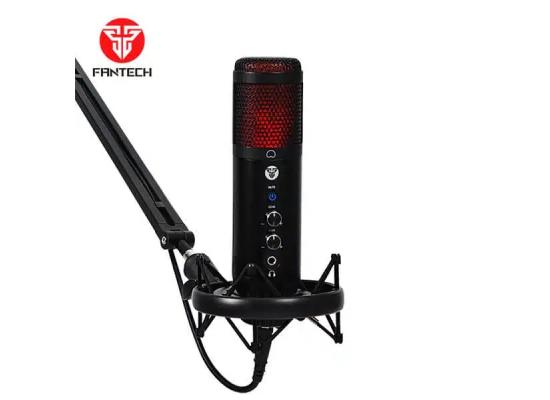 FANTECH AC902S Adjustable Microphone Stand, 360° Rotation, Total Length 80cm, C-clamp Desk Mount, Steel Pipe, Up To 1Kg Weight Load