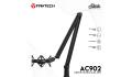 FANTECH AC902S Adjustable Microphone Stand, 360° Rotation, Total Length 80cm, C-clamp Desk Mount, Steel Pipe, Up To 1Kg Weight Load