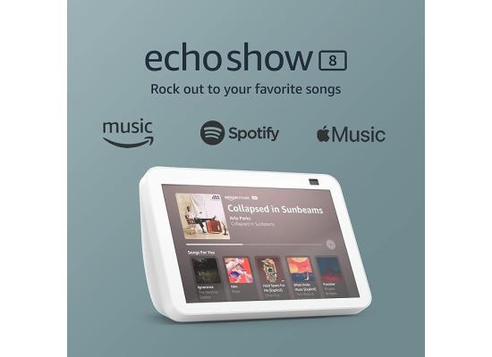 AMAZON ECHO SHOW 8 SMART DISPLAY ALEXA 2nd GEN - WHITE