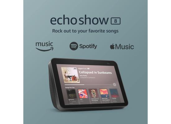AMAZON ECHO SHOW 8 SMART DISPLAY ALEXA 2nd GEN - BLACK