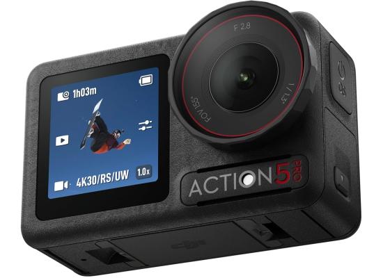 DJI Osmo Action 5 Pro Adventure Combo, Action Camera 4K with 1/1.3" Sensor, 12h Extended Battery Life with 3 Batteries, Stabilization, Dual OLED Touchscreens, Mini Action Camera for Travel, Vlog