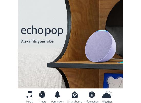 Amazon Echo Pop (newest model), Our smallest speaker, Designed for Alexa+, Fits in any room.