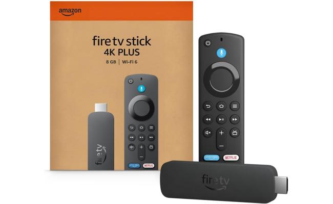 Amazon Fire TV Stick 4K Plus (newest model) with AI-powered Fire TV Search, Wi-Fi 6, stream over 1.8 million movies and shows, free & live TV