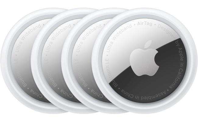Apple AirTag 4 Pack. Keep Track of and find Your Keys, Wallet, Luggage, Backpack, and More. Simple one-tap Set up with iPhone or iPad, Bluetooth