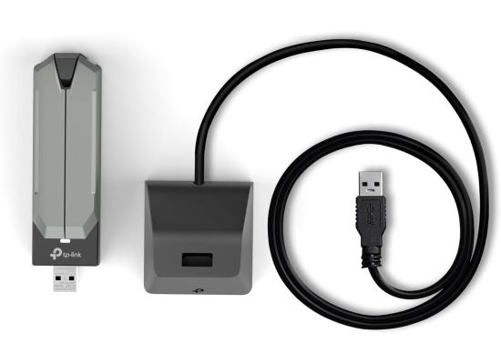 TP-Link Archer TBE400UH BE6500 WiFi 7 Dongle High Gain USB WiFi Adapter for PC, Tri-Band, MLO, Broader Coverage,OFDMA, MU-MIMO and Multi-RU, USB 3.0, WPA3, Easy Installation