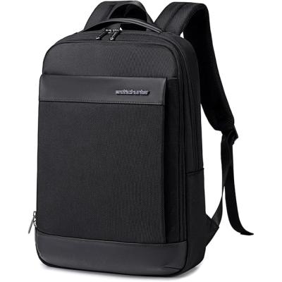 Arctic hunter Slim Laptop Backpack for Men Business Backpack 15.6" Laptop Bag Upto 11L Business Backpack with 10.9" iPad Pocket,Water-resistant Back Pack for Daily Use , Black , B00690