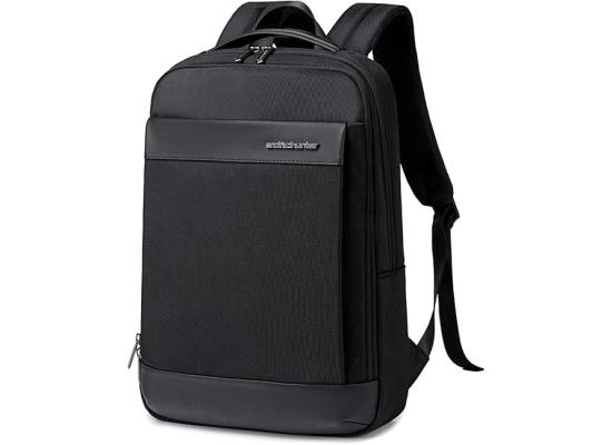 Arctic hunter Slim Laptop Backpack for Men Business Backpack 15.6" Laptop Bag Upto 11L Business Backpack with 10.9" iPad Pocket,Water-resistant Back Pack for Daily Use , Black , B00690