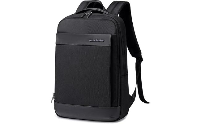 Arctic hunter Slim Laptop Backpack for Men Business Backpack 15.6" Laptop Bag Upto 11L Business Backpack with 10.9" iPad Pocket,Water-resistant Back Pack for Daily Use , Black , B00690 Arctic hunter Slim Laptop Backpack for Men Business Backpack 15.6" Laptop Bag Upto 11L Business Backpack with 10.9" iPad Pocket,Water-resistant Back Pack for Daily Use , Black , B00690