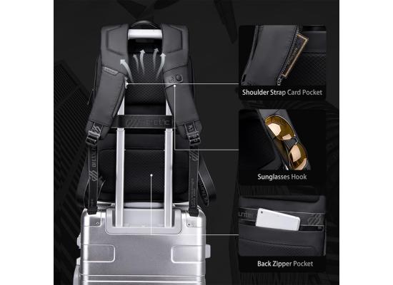 Arctic Hunter Anti-Theft 15.6 Inch Water Resistant Shoulder Bag with Multi-Pockets with Built in USB Port for Men And Women, Black