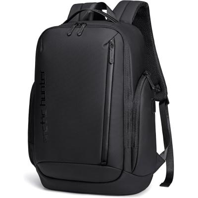 Arctic hunter Arctic Hunter 17-inch Laptop Daypack Durable Polyester Backpack with Built In USB/Headphone Port Computer Bag for Men Women, (Solid Black)