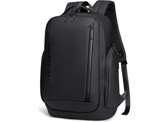 Arctic hunter Arctic Hunter 17-inch Laptop Daypack Durable Polyester Backpack with Built In USB/Headphone Port Computer Bag for Men Women, (Solid Black)