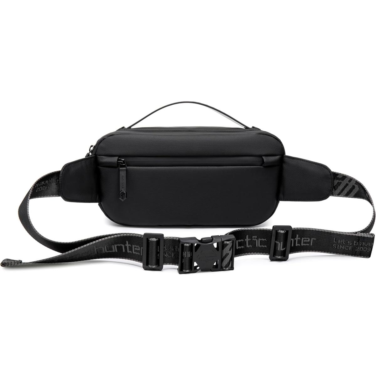 Arctic Hunter Cross Body Travel Sling Bag Water Resistant Anti-Theft Tough Men Series Unisex Messager Shoulder bag, , 26 x 5 x 15 cm, Black , Y00020