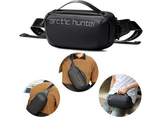 Arctic Hunter Cross Body Travel Sling Bag Water Resistant Anti-Theft Tough Men Series Unisex Messager Shoulder bag, , 26 x 5 x 15 cm, Black , Y00020