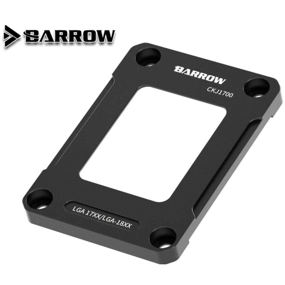 Barrow LGA 1700 Intel 12th 13th 14th Aluminum Black Contact Frame (CKJ1700) CPU Socket Anti-Warp, Bend, Temp Reduction (2-7) Degrees