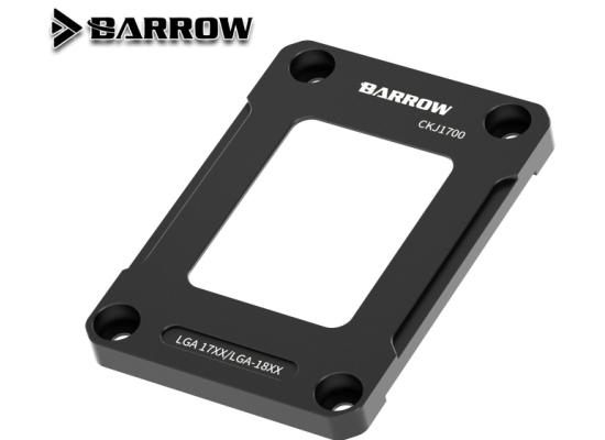 Barrow LGA 1700 Intel 12th 13th 14th Aluminum Black Contact Frame (CKJ1700) CPU Socket Anti-Warp, Bend, Temp Reduction (2-7) Degrees