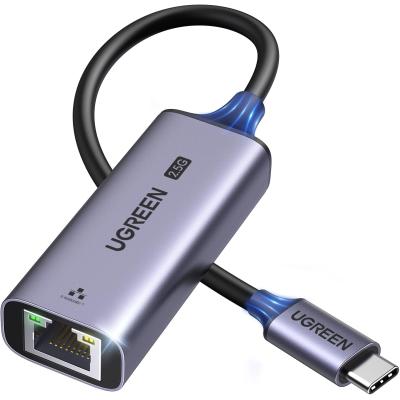 UGREEN USB C to Ethernet Adapter 2.5G, Ethernet Adapter for Laptop, Aluminum, Type C Thunderbolt 3 Compatible, to RJ45 Network Internet.