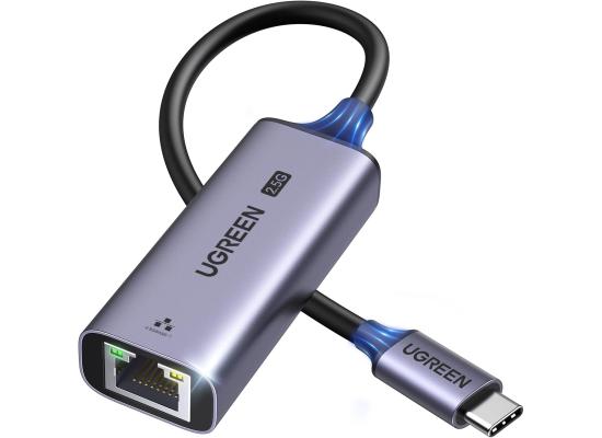 UGREEN USB C to Ethernet Adapter 2.5G, Ethernet Adapter for Laptop, Aluminum, Type C Thunderbolt 3 Compatible, to RJ45 Network Internet.