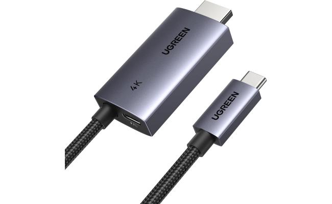 UGREEN USB C to HDMI Cable 2M 4K 60Hz 100W PD Fast Charging 2-in-1 Thunderbolt iPhone 16 Pro MacBook iPad Galaxy (55330) UGREEN USB C to HDMI Cable 2M 4K 60Hz 100W PD Fast Charging 2-in-1 Thunderbolt iPhone 16 Pro MacBook iPad Galaxy (55330)