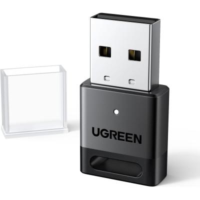 UGREEN USB Bluetooth Adapter for PC Bluetooth 5.4 Dongle Receiver EDR & BLE, Plug & Play Supports Windows 11/10/8.1, for Desktop, Laptop, Headphone,Keyboard,Mouse, Speakers,Printer