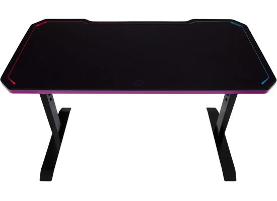 Cooler Master GD120 V1 (Black & Purple) Gaming Desk w/ Steel & Aluminum Body, Full Surface MousePad, 120 x 60 cm (LxW), 3 Levels Height Adjustment, 100KG Tabletop Durability Easy Cable Management