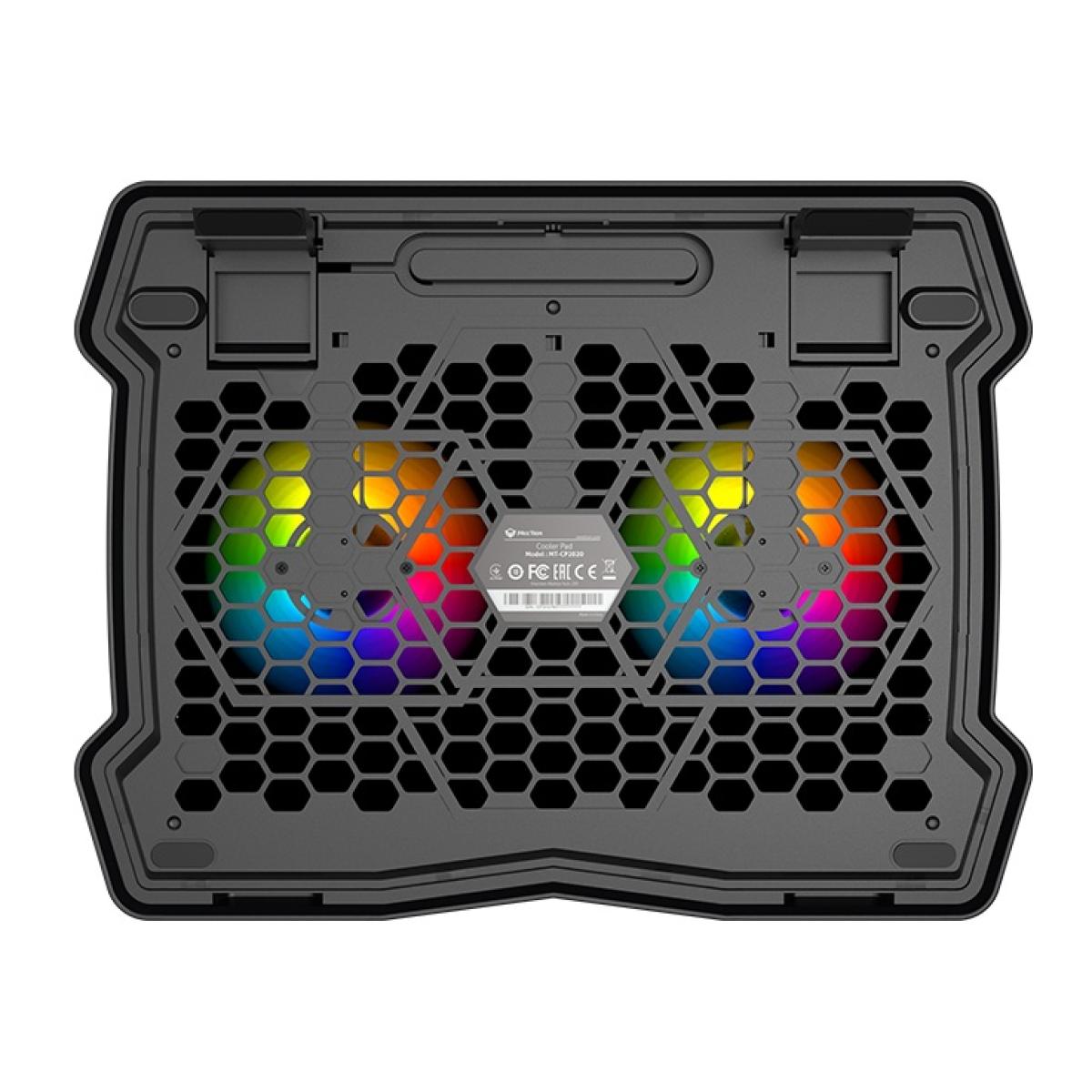 Meetion CP2020 LED Backlight Gaming Notebook Cooling pad, Adjustable Ergonomic Design & Non-Slip Baffle For Laptop From 9