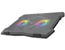 Meetion CP2020 LED Backlight Gaming Notebook Cooling pad, Adjustable Ergonomic Design & Non-Slip Baffle For Laptop From 9"-14" w/ Silent Dual Fan & USB*2	