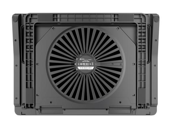 Meetion CP5050 RGB Backlit Gaming Notebook Cooling pad, Adjustable Ergonomic Design & Non-Slip Baffle For Laptop From 9"-19" w/ XL Single Fan & USB*2