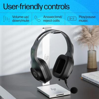 HP DHH-1601 3.5mm Wired Stereo surround sound effect, Line controlled volume adjustment for more convenient operation.