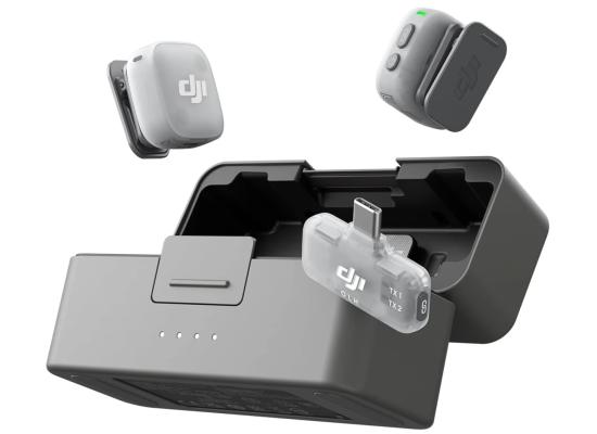 DJI Mic Mini 2 (2 TX + 1 Mobile RX + Charging Case), Lavalier Wireless Vlogging Mic for iPhone/Android/Camera, Bluetooth Microphone, Plug-And-Play, 90h Battery, Streaming, Noise Cancelling