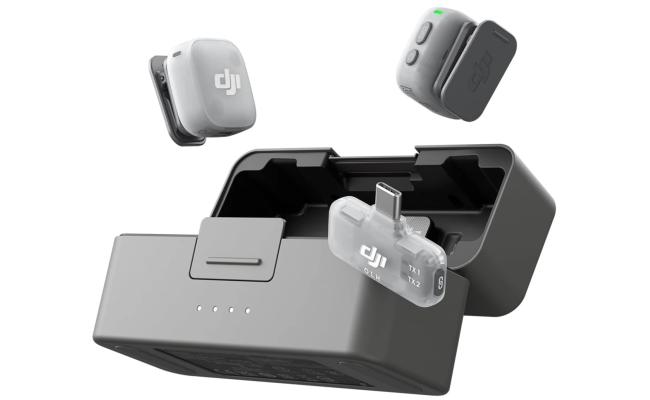 DJI Mic Mini 2 (2 TX + 1 Mobile RX + Charging Case), Lavalier Wireless Vlogging Mic for iPhone/Android/Camera, Bluetooth Microphone, Plug-And-Play, 90h Battery, Streaming, Noise Cancelling
