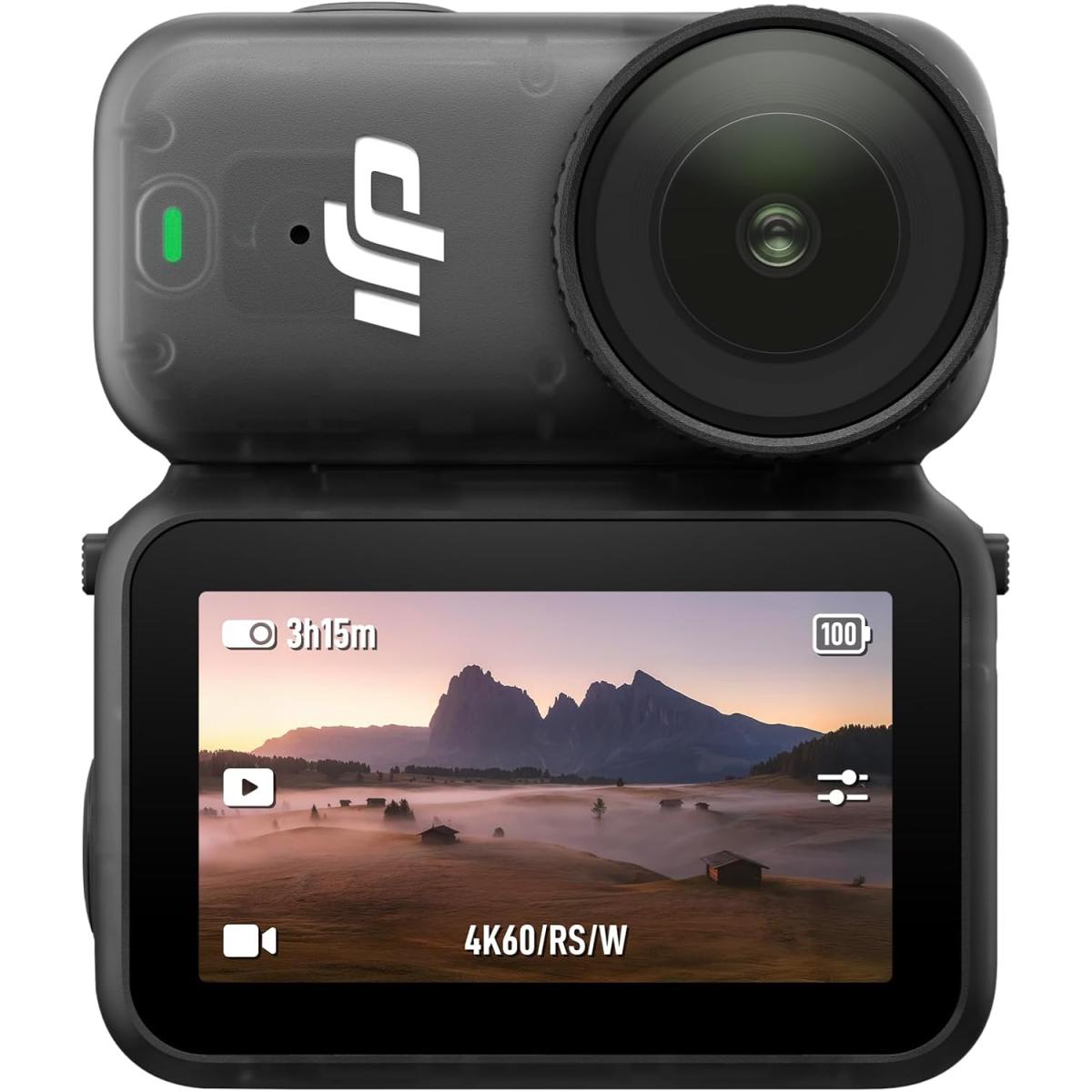 DJI Osmo Nano Standard Combo (128GB) - Small 4K/60fps Vlogging Camera with a 1/1.3″ Sensor, 143° Wide FOV Video, 200-Min Recording, Swift Content Transfer, Magnetic POV Cam 4K for Sports, Vlog