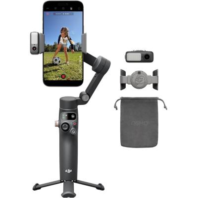DJI Osmo Mobile 8 Gimbal Stabilizer for Phone, Native Tracking with Apple DockKit, 360° Pan Rotation, Built-in Extension Rod & Tripod, 10h Battery, Extension Rod, Foldable 3-Axis Stabilization