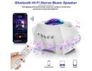 Dream Aurora Star Projector for Bedroom & Home Decor (White), Sky Ocean Wave Colorful Night Lights w/ Multi Aurora Patterns & Modes, Galaxy Stars & Moon w/ Timer Function, Bluetooth Speaker, Voice Control, Remote Control & Type-C USB Cable