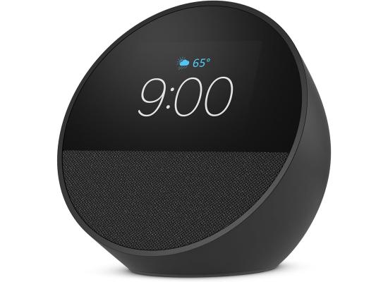 Amazon Echo Spot (newest model), Great for nightstands, offices and kitchens, Smart alarm clock with Alexa+ Early Access, Black