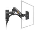 North Bayou (NB F150) Ergonomic Wall Mount Single Monitor Arm, Up To 17-35" Size & 3-12kg Weight, Vesa 75mm x 75 mm To 100mm x 100mm Mounting Hole