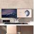 North Bayou (NB F160) Ergonomic Desk Mount Dual Monitor Arm, Up To 17-27" Size & 2-9kg Weight, Vesa 75mm x 75 mm To 100mm x 100mm Mounting Hole - White