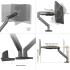 North Bayou (F195A) Full Motion Ergonomic Desk Mount Dual Monitor Arm, Up To 22-32" Size & 3-12kg Weight, Horizontal Or Vertical 360° Rotation, Vesa 75mm x 75 mm To 100mm x 100mm Mounting Hole