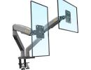 North Bayou (F195A) Full Motion Ergonomic Desk Mount Dual Monitor Arm, Up To 22-32" Size & 3-12kg Weight, Horizontal Or Vertical 360° Rotation, Vesa 75mm x 75 mm To 100mm x 100mm Mounting Hole