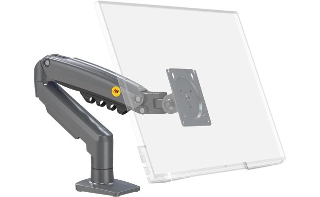 North Bayou (NB F80) Ergonomic Desk Mount Single Monitor Arm, Up To 17-30" Size & 2-9kg Weight, Vesa 75mm x 75 mm To 100mm x 100mm Mounting Hole